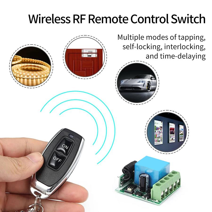 DC 12V 433Mhz RF Kablosuz Uzak - 433Mhz Receiver Module incelemesi ve fiyatı